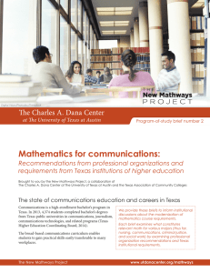 Mathematics for communications: