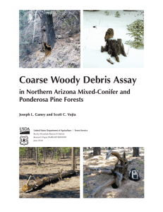 Coarse Woody Debris Assay in Northern Arizona Mixed-Conifer and Ponderosa Pine Forests