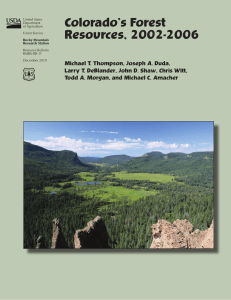 Colorado’s Forest Resources, 2002-2006