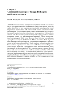 Community Ecology of Fungal Pathogens Bromus tectorum Chapter  7