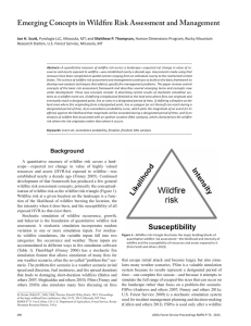 Emerging Concepts in Wildfire Risk Assessment and Management Joe H. Scott,