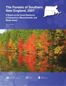 The Forests of Southern New England, 2007 of Connecticut, Massachusetts, and