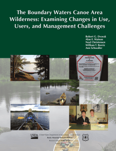 The Boundary Waters Canoe Area Wilderness: Examining Changes in Use,