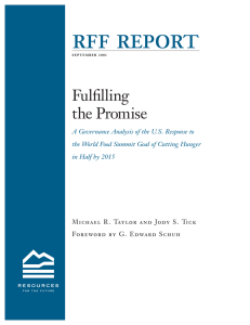 rff report Fulﬁlling the Promise