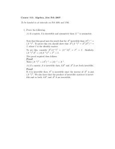 Course 111: Algebra, 21st Feb 2007 1. Prove the following: