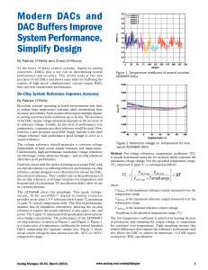 Modern DACs and DAC Buffers Improve System Performance, Simplify Design