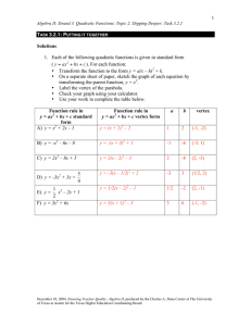 1  1.  Each of the following quadratic functions is given... (
