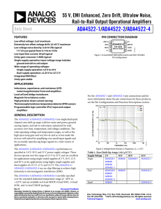 / ADA4522-1 ADA4522-2