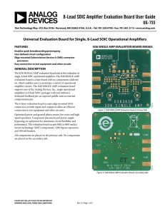 8-Lead SOIC Amplifier Evaluation Board User Guide UG-755