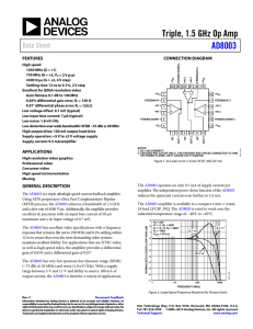 Triple, 1.5 GHz Op Amp  AD8003 Data Sheet