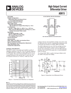 a High Output Current Differential Driver AD815