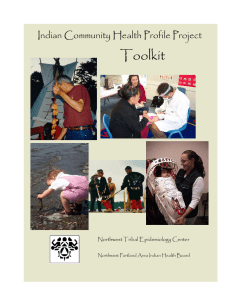 Toolkit Indian Community Health Profile Project  Northwest Tribal Epidemiology Center