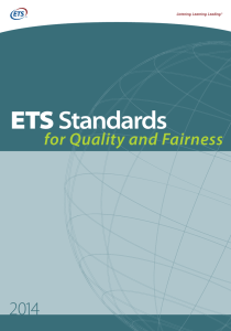 ETS Standards 2014