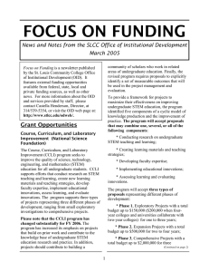 FOCUS ON FUNDING March 2005