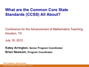 What are the Common Core State Standards (CCSS) All About? Houston, TX