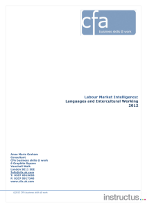 Labour Market Intelligence: Languages and Intercultural Working 2012