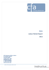 Sales  Labour Market Report 2012