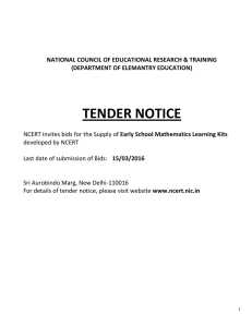 TENDER NOTICE