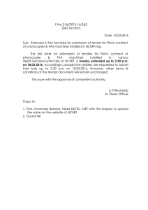 F.No.3-36/2015-16/S&amp;S (S&amp;S Section) Date: 10.03.2016