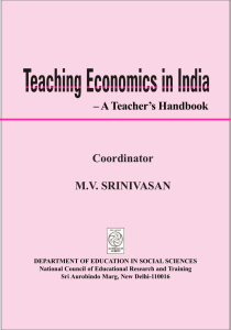 – A Teacher’s Handbook Coordinator M.V. SRINIVASAN