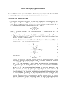 Physics 176: Midterm Exam Solutions