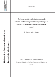 An incremental minimization principle metals: a coupled ductile-brittle damage