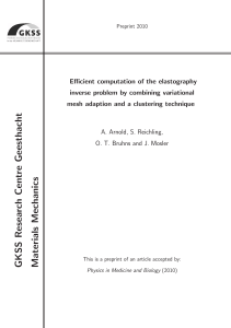 Efficient computation of the elastography inverse problem by combining variational