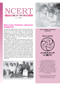 Micro-scale Chemistry Laboratory Inaugurated J - 2007