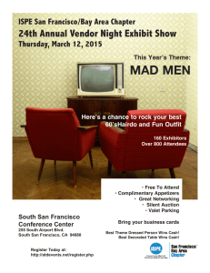 MAD MEN 24th Annual Vendor Night Exhibit Show Thursday, March 12, 2015