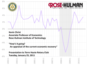 Kevin Christ Associate Professor of Economics Rose-Hulman Institute of Technology