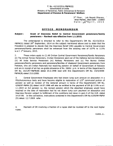 F. No. 42/10/2014-P&amp;PW(G) Government of India