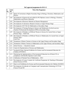 PAC approved programmes for 2012 PAC approved programmes for 2012----13