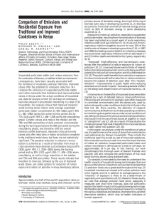 Comparison of Emissions and Residential Exposure from