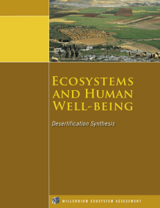 Ecosystems AND HUMAN WELL-BEING Desertification Synthesis