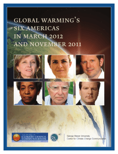 global warming’s six americas in march 2012 and november 2011