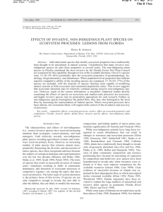 EFFECTS OF INVASIVE, NON-INDIGENOUS PLANT SPECIES ON ecap 8 411 Mp