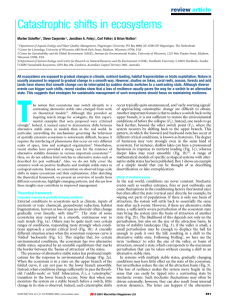 Catastrophic shifts in ecosystems review article