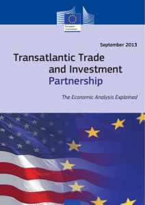 Transatlantic Trade and Investment Partnership The Economic Analysis Explained