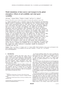 Model simulations of dust sources and transport in the global