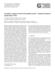 Atmospheric Chemistry and Physics