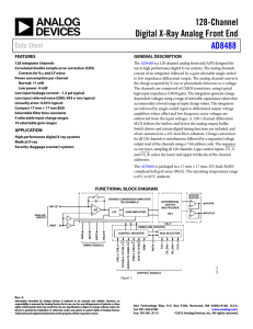 128-Channel Digital X-Ray Analog Front End AD8488 Data Sheet