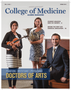 College of Medicine DOCTORS OF ARTS PAINTERS MUSICIANS