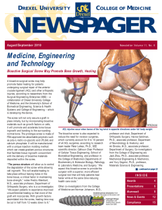 NEWSPAGER Medicine, Engineering and Technology D