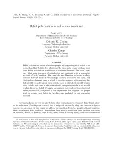 Jern, A., Chang, K. K., &amp; Kemp, C. (2014). Belief polarization... (2), 206–224.