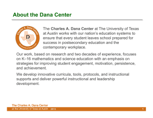 About the Dana Center