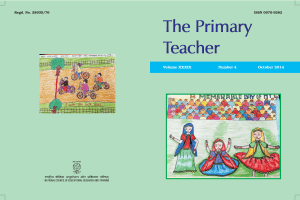 The Primary Teacher Volume XXXIX October 2014