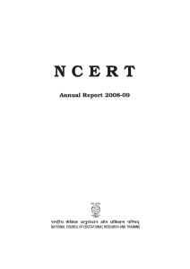 N C E R T Annual Report 2008-09