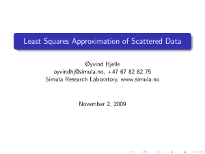 Least Squares Approximation of Scattered Data
