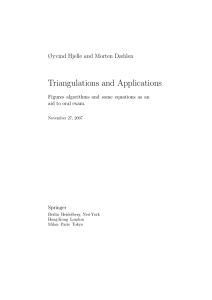 Triangulations and Applications Øyvind Hjelle and Morten Dæhlen aid to oral exam.