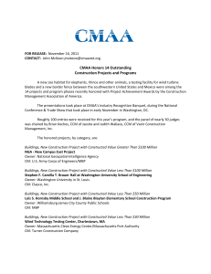 CMAA Honors 14 Outstanding Construction Projects and Programs